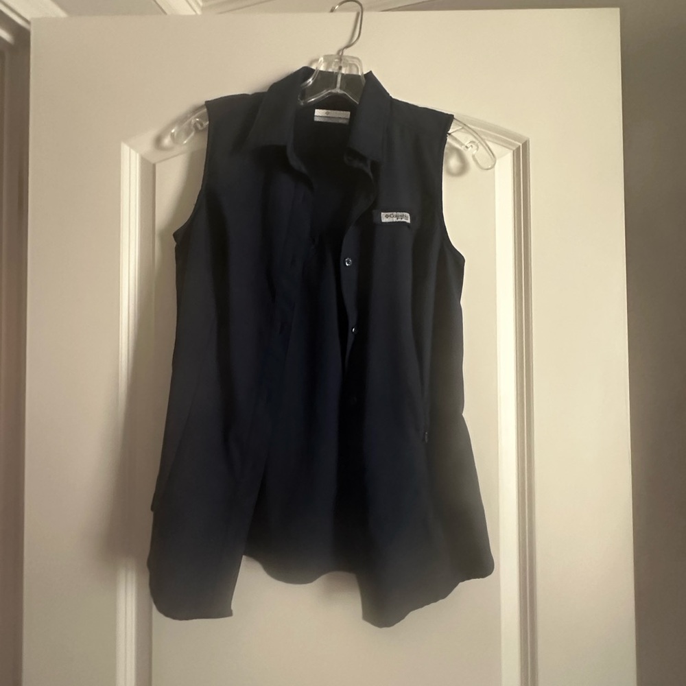 Columbia Dark Blue Sleeveless Vest